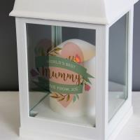 Personalised Floral White Lantern Extra Image 1 Preview